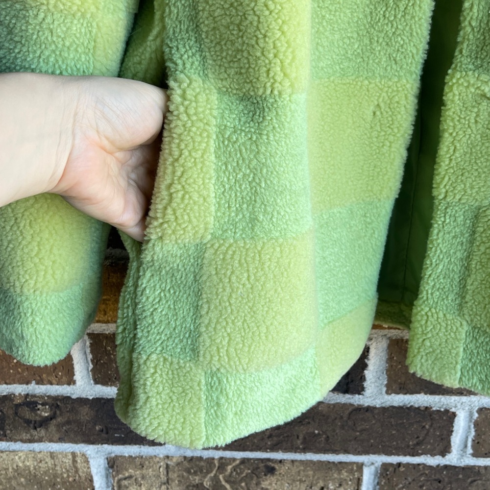 URBANCODE
URBAN CODE CHECKED BORG JACKET IN LIME GREEN - Picture 7 of 11